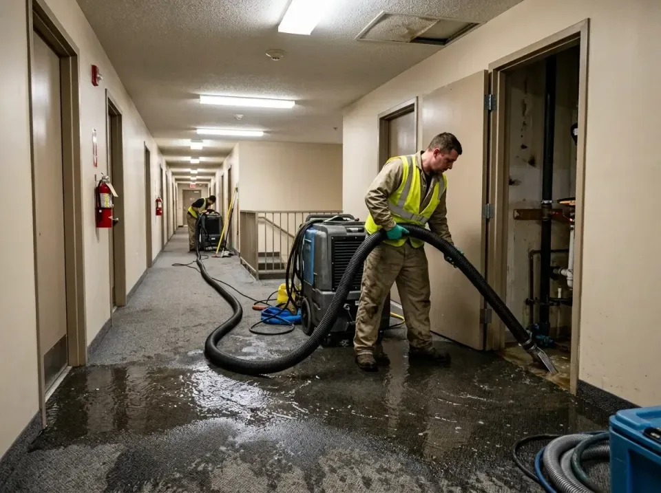multi-unit-apartment-hallway-f-005 — frequently asked questions, Emergency Burst Pipe Water Extraction & Removal in Brodhead…